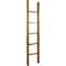 Ekena Millwork 15"W x 72"H x 3 1/2"D Vintage Farmhouse 5 Rung Ladder, Barnwood Decor Collection, Weathered Brown DECR015X072X04LDRBR - alternate 1